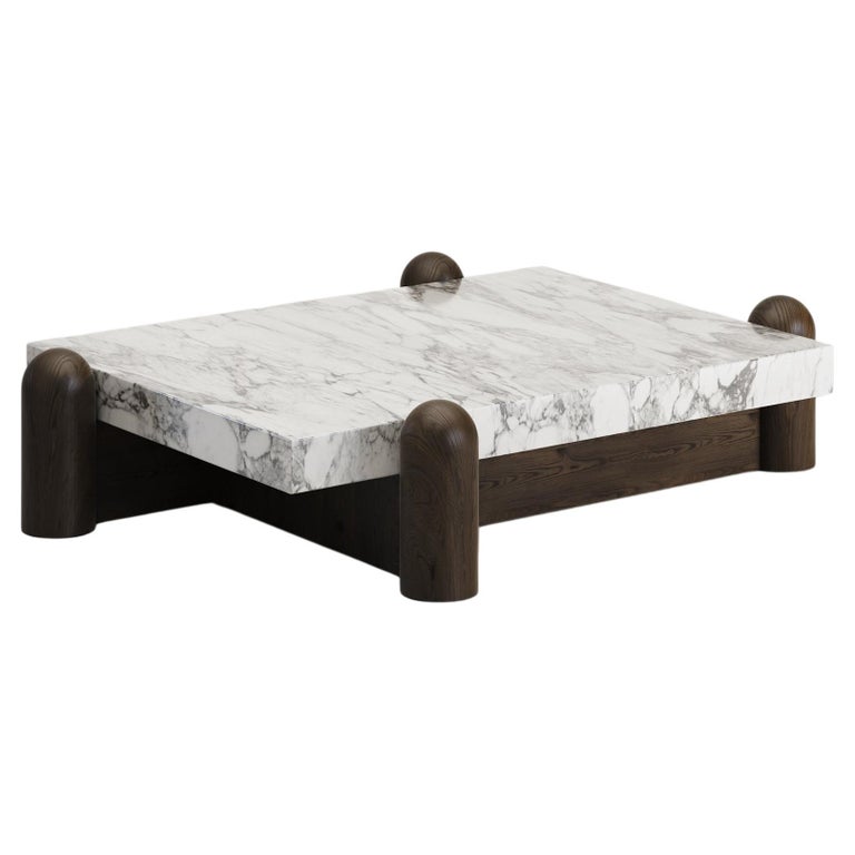 FLO Marble Coffee Table by French Architect Aro Vega For Sale