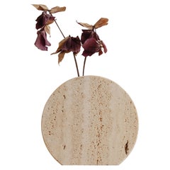 Flo Vase Travertine