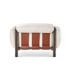 Flo Weißer ledersessel von Lorenza Bozzoli