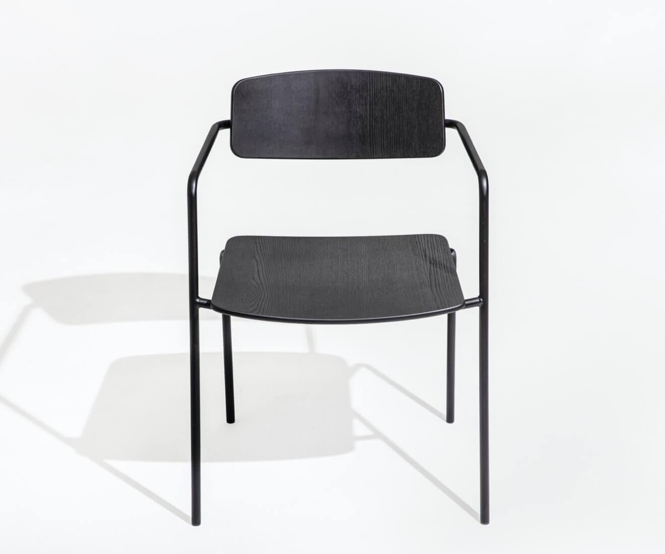 FLOAT is a dining chair, with an open back giving a gentle flexibility and comfort. The design and functionality make FLOAT suitable in several room types and settings including restaurants as it is stackable by four.

A simple and gently curved