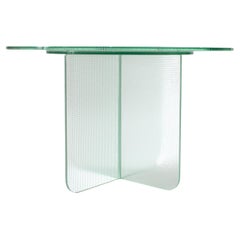 Float Coffee Table in Toughened Textured Glass by Dean Norton