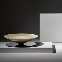Float Coffee Table, Shiny Cream by Luca Nichetto for La Chance