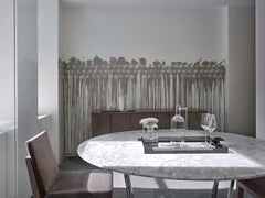 Acrylic Dining Table with 60" Stone Top by Lauren Rottet