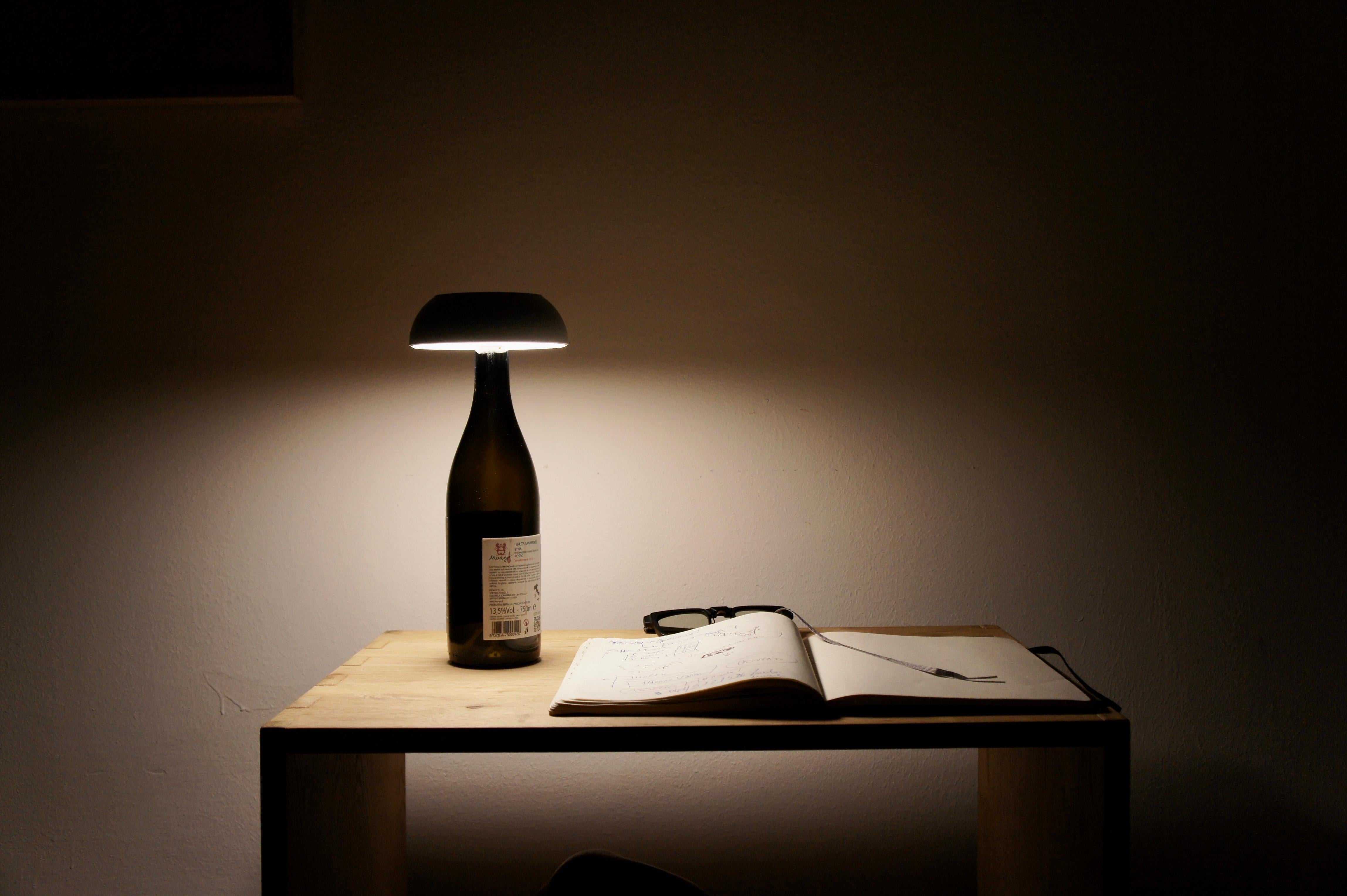 Contemporary Float: Modern Italian Portable Battery Powered Table Lamp, Water Resistant For Sale