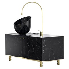 Lavabo e mobile Float di Marmi Serafini