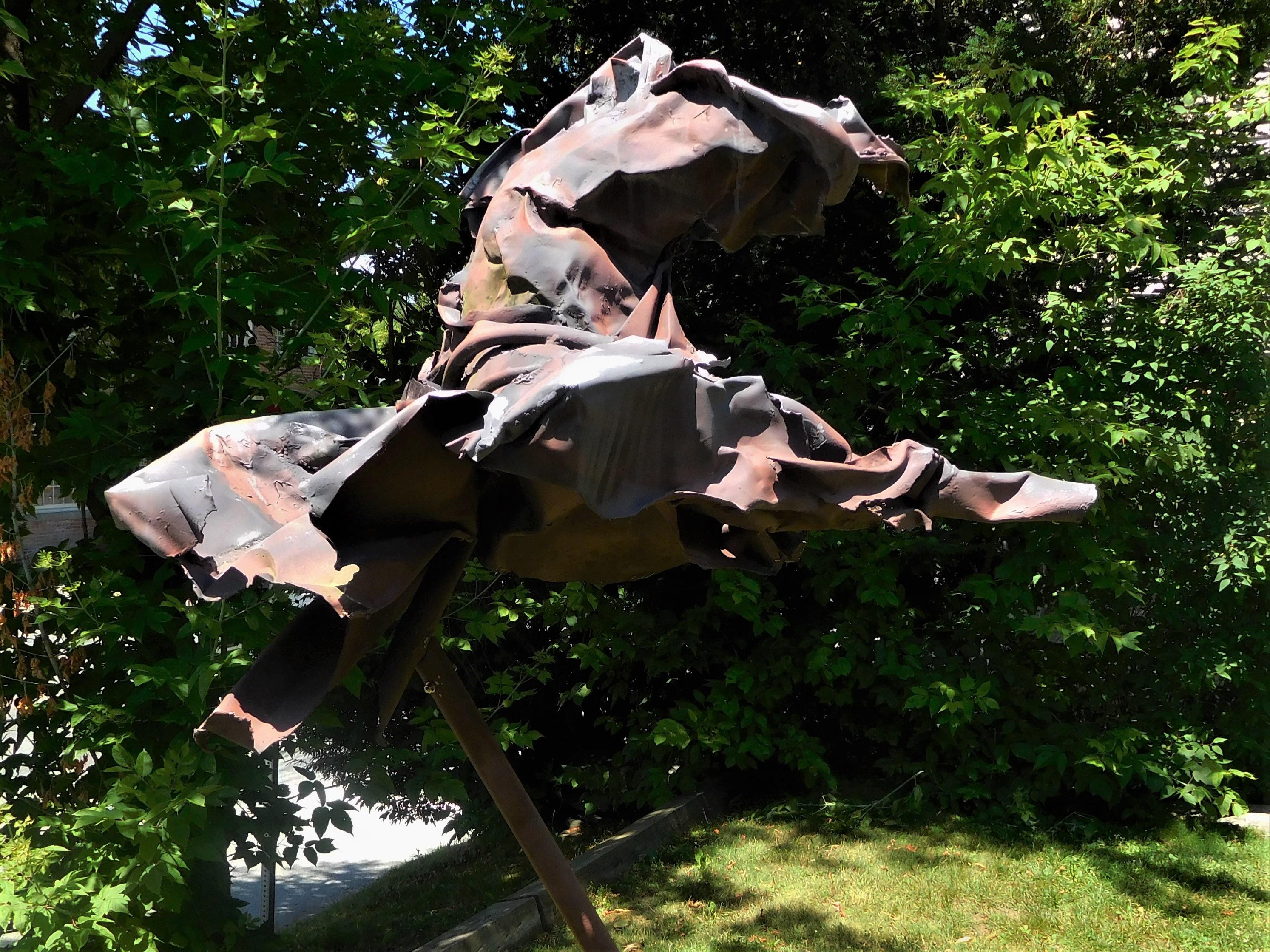Floating Angel, Expressionist Figurative Lawn Sculpture by Judith Brown, 1986 For Sale 2