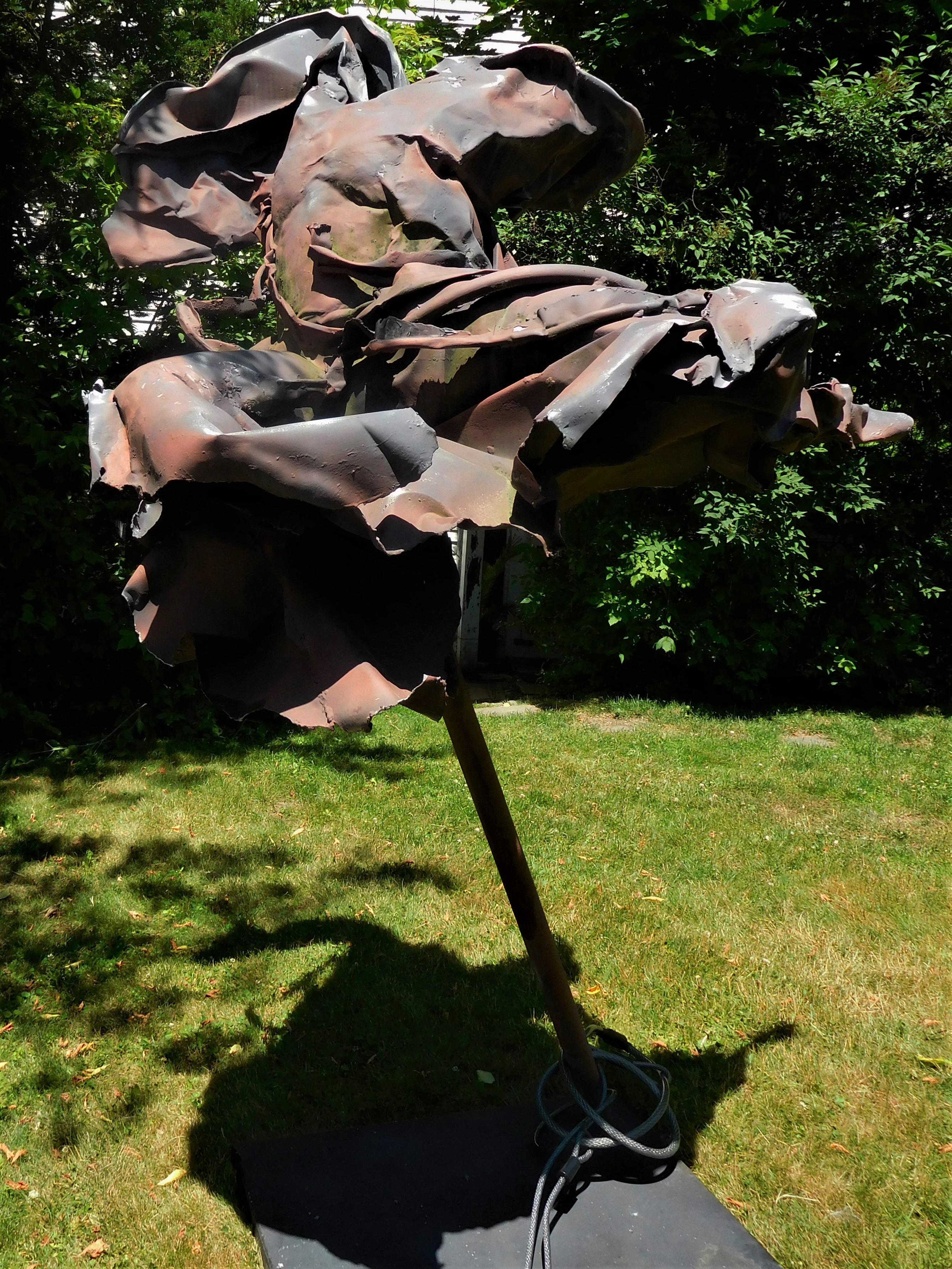 Floating Angel, Expressionist Figurative Lawn Sculpture by Judith Brown, 1986 For Sale 5