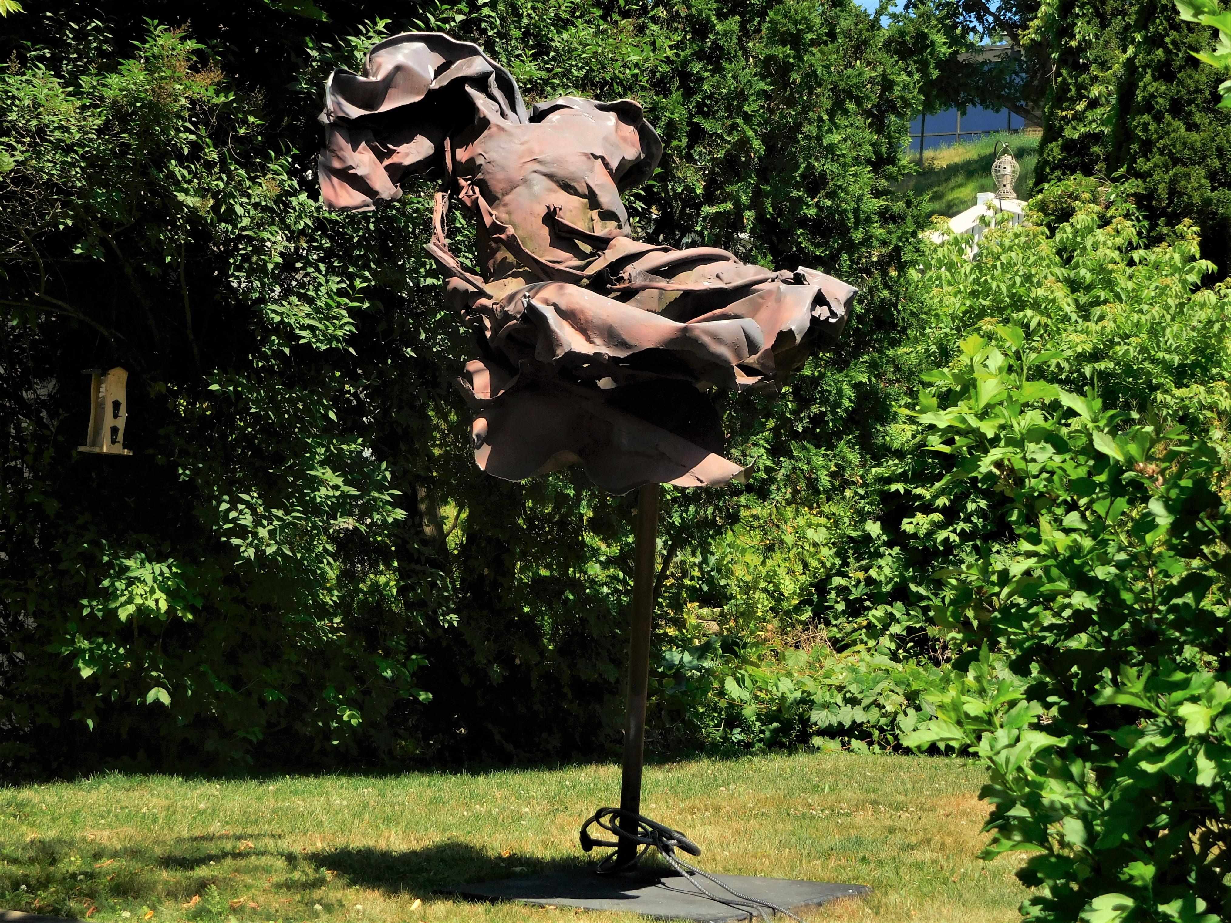 Floating Angel, Expressionist Figurative Lawn Sculpture by Judith Brown, 1986 For Sale 9