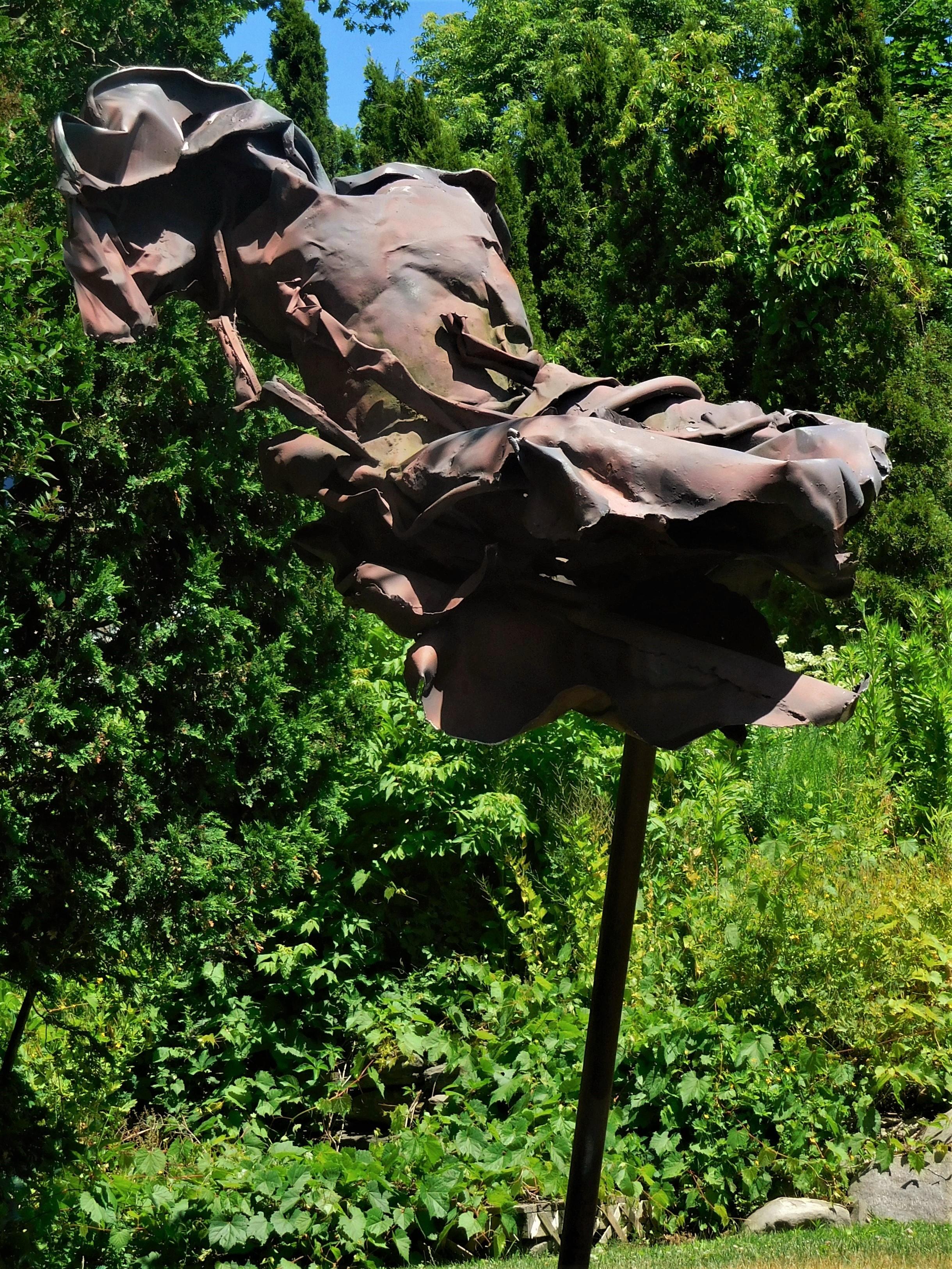 Floating Angel, Expressionist Figurative Lawn Sculpture by Judith Brown, 1986 For Sale 10