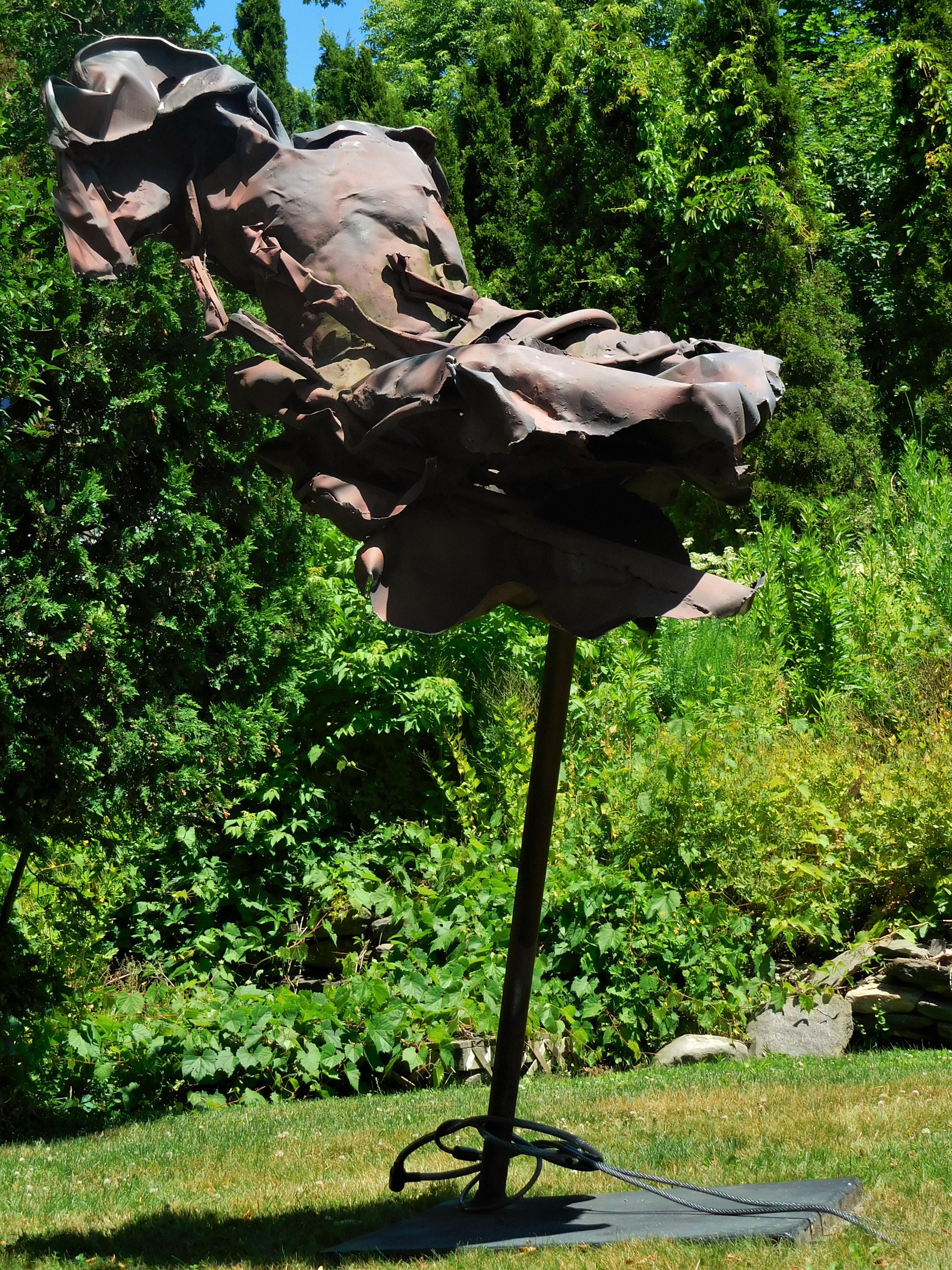 Floating Angel, Expressionist Figurative Lawn Sculpture by Judith Brown, 1986 For Sale 11
