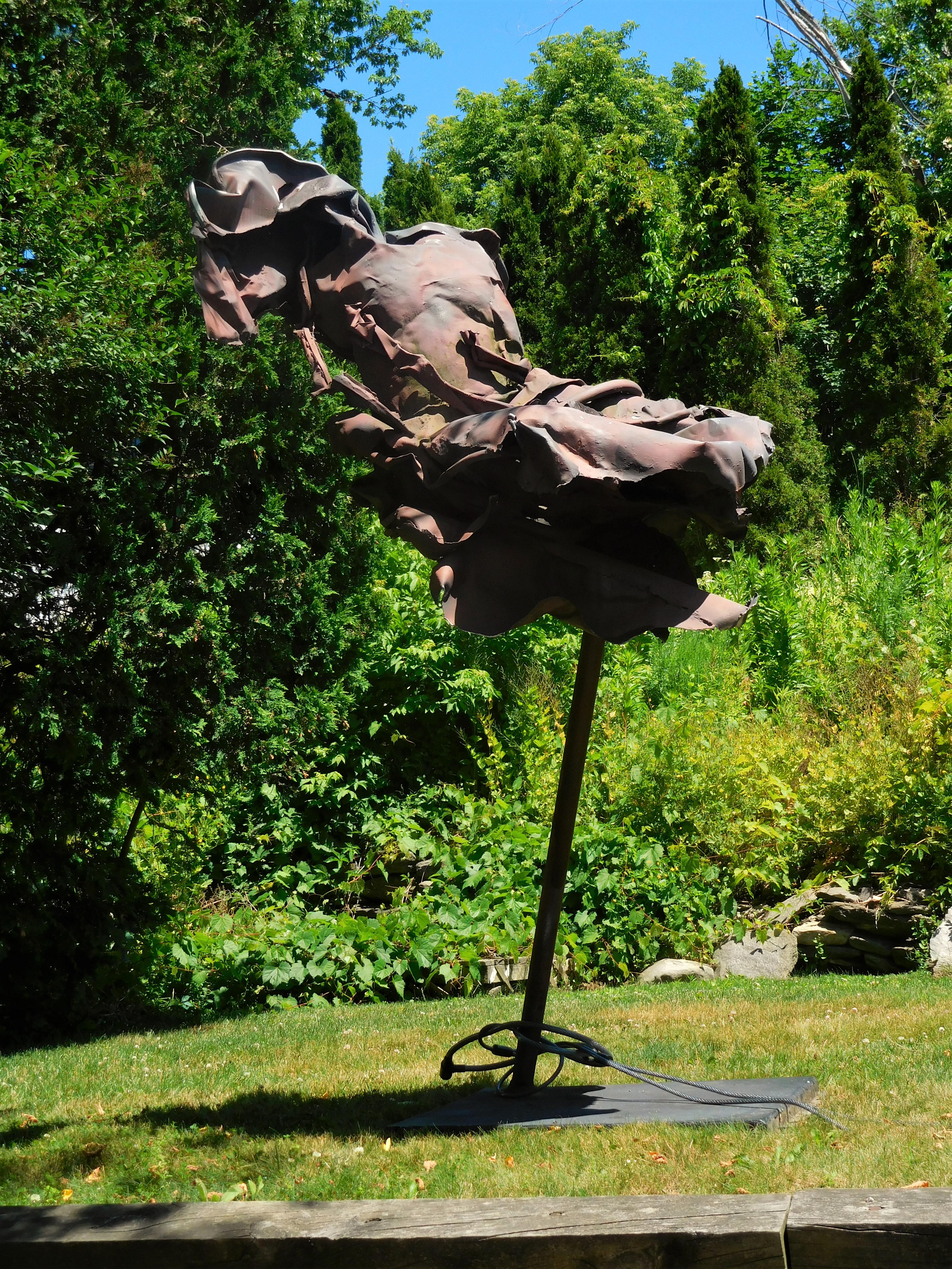 Floating Angel, Expressionist Figurative Lawn Sculpture by Judith Brown, 1986 For Sale 12