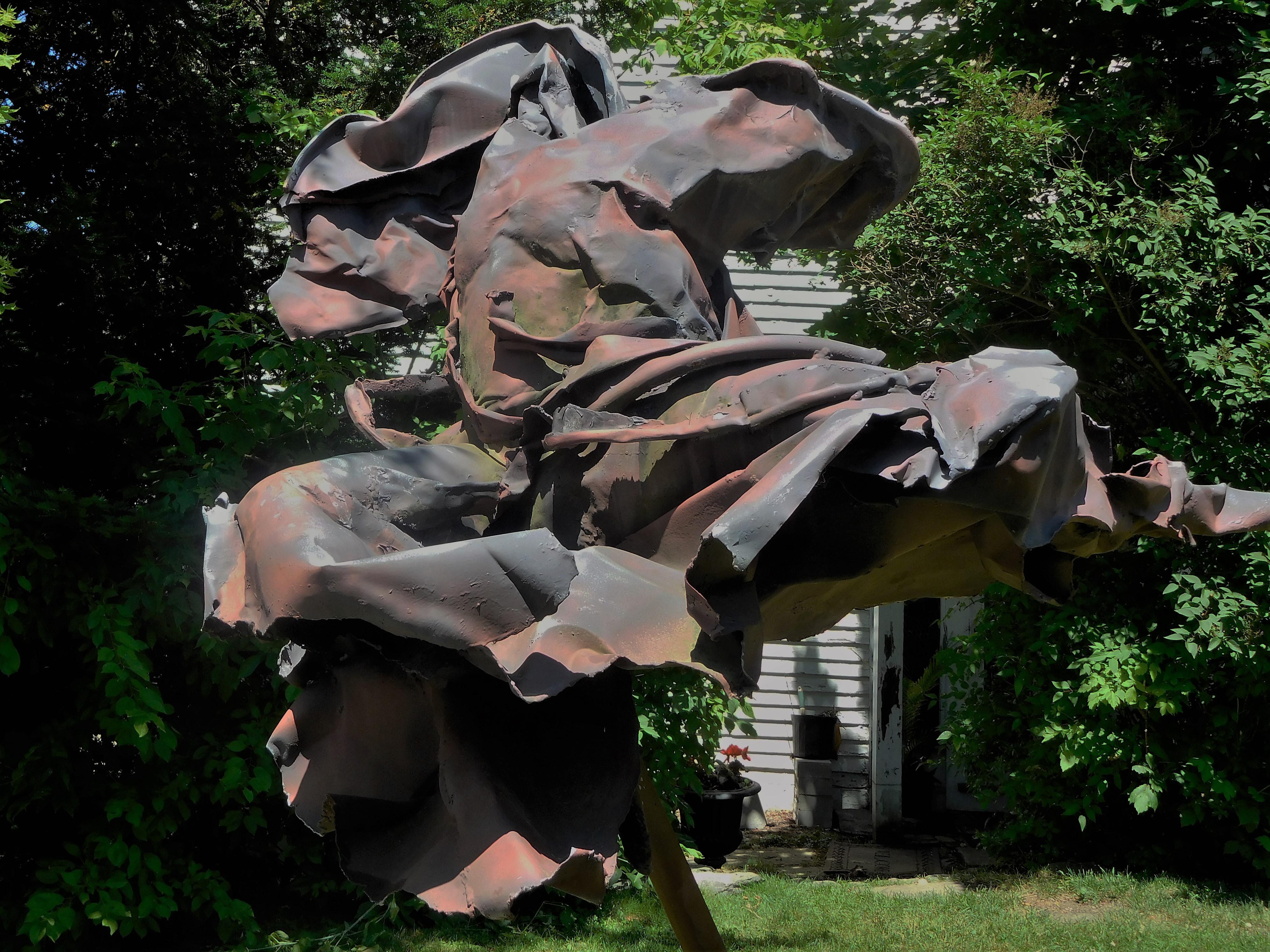 American Floating Angel, Expressionist Figurative Lawn Sculpture by Judith Brown, 1986 For Sale