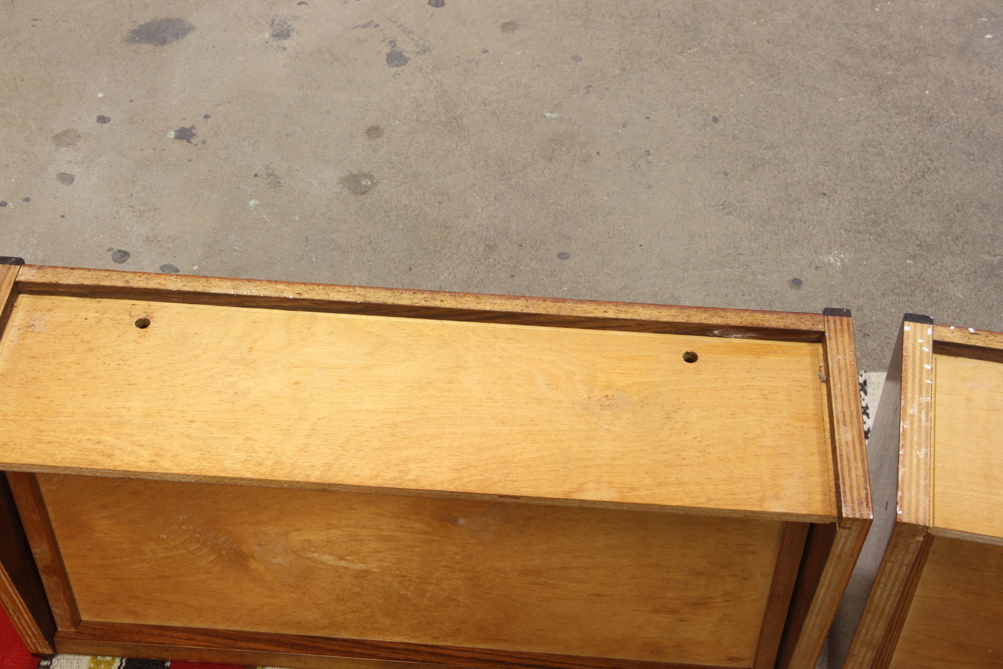 Floating Bedside Tables in Rosewood, 1960s, Set of 2 For Sale 9