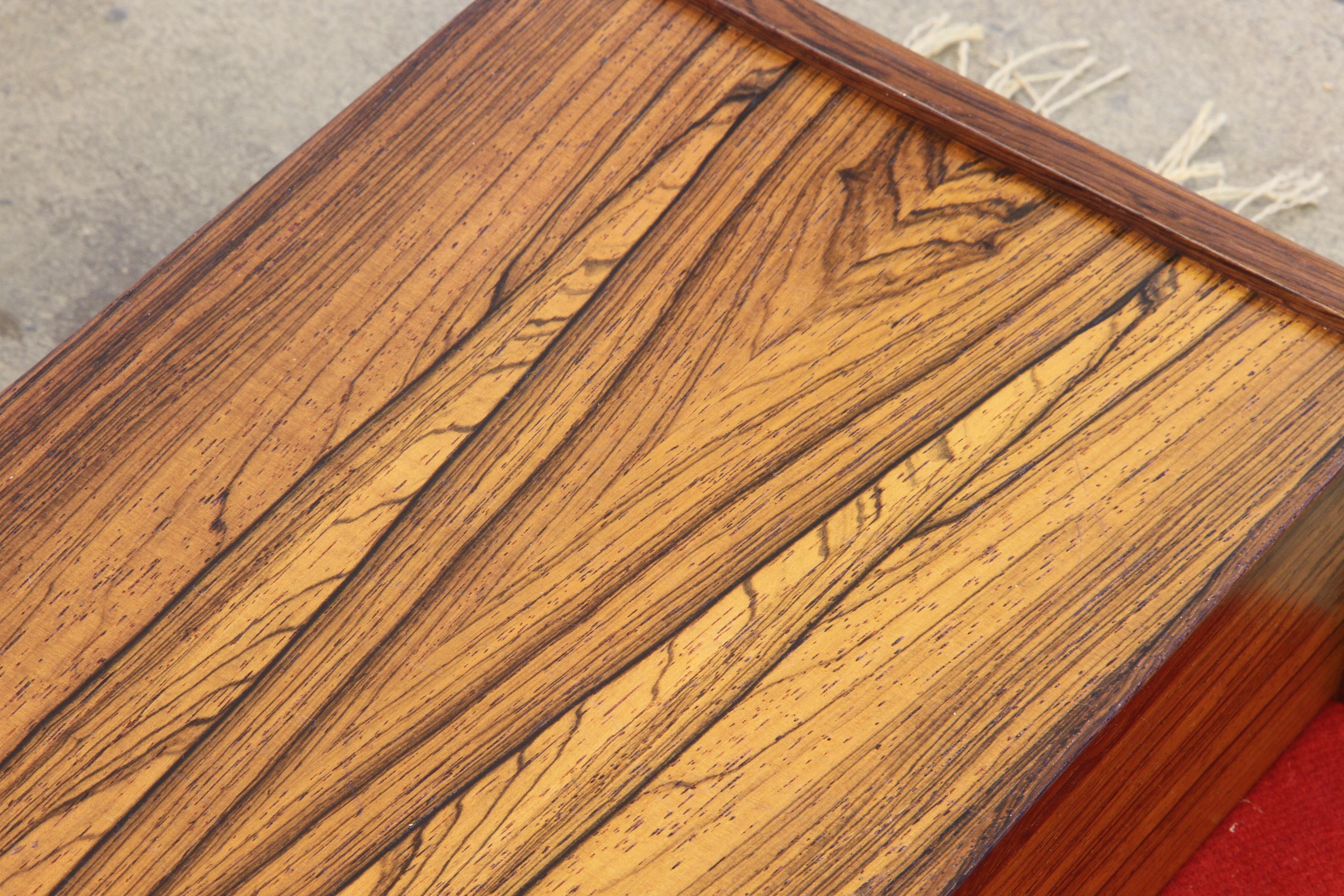 Wood Floating Bedside Tables in Rosewood, 1960s, Set of 2 For Sale