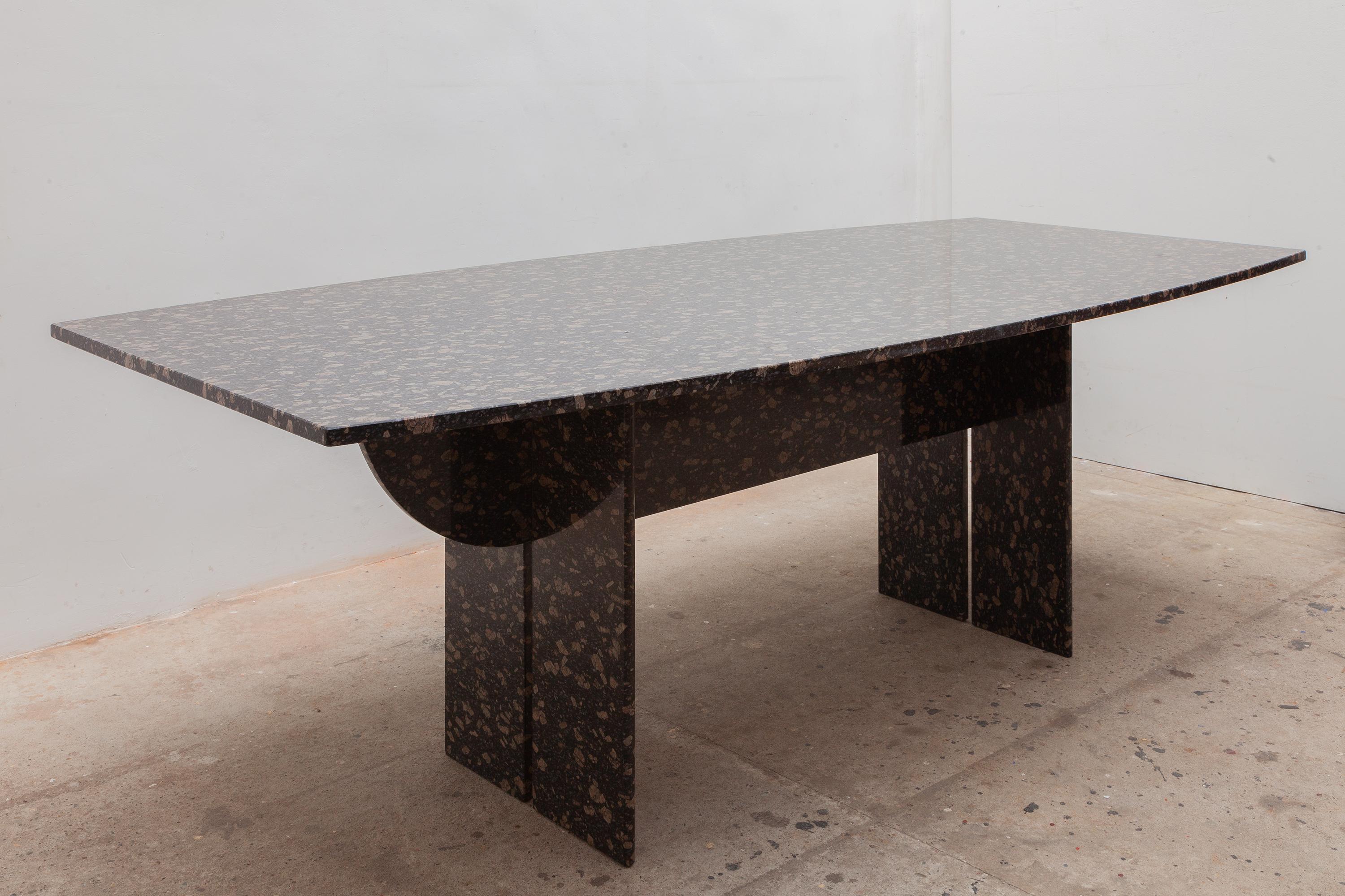 black and gold marble dining table