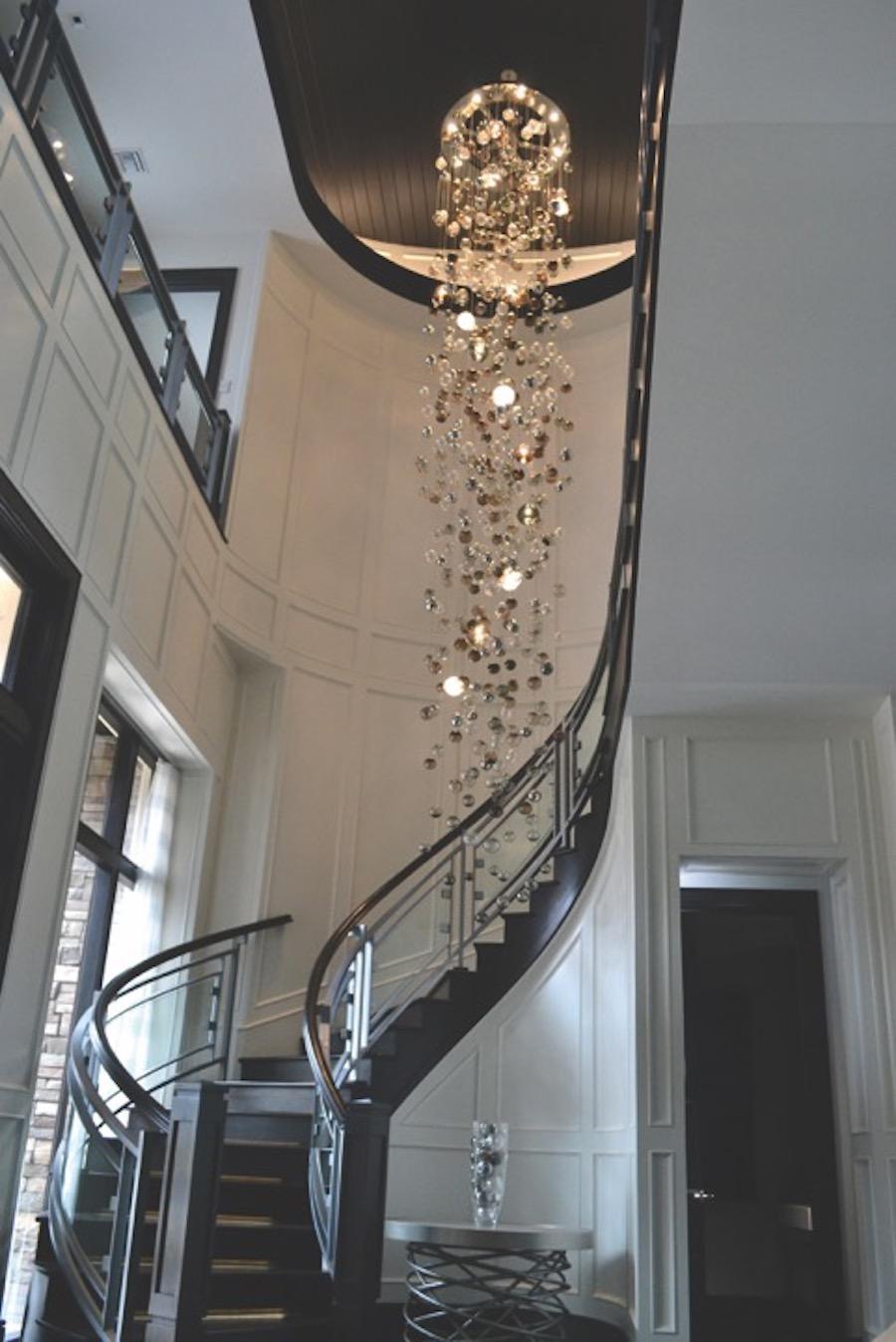 floating bubble chandelier