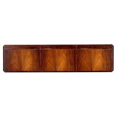 Floating buffet Sideboard in wood, Italy 1960s.