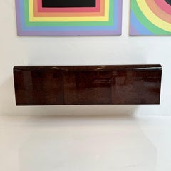 Credenza galleggiante in Wood Wood di Pace, anni '70, USA