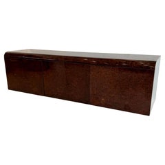Floating Burl Wood Sideboard by Pace, 1970s USA