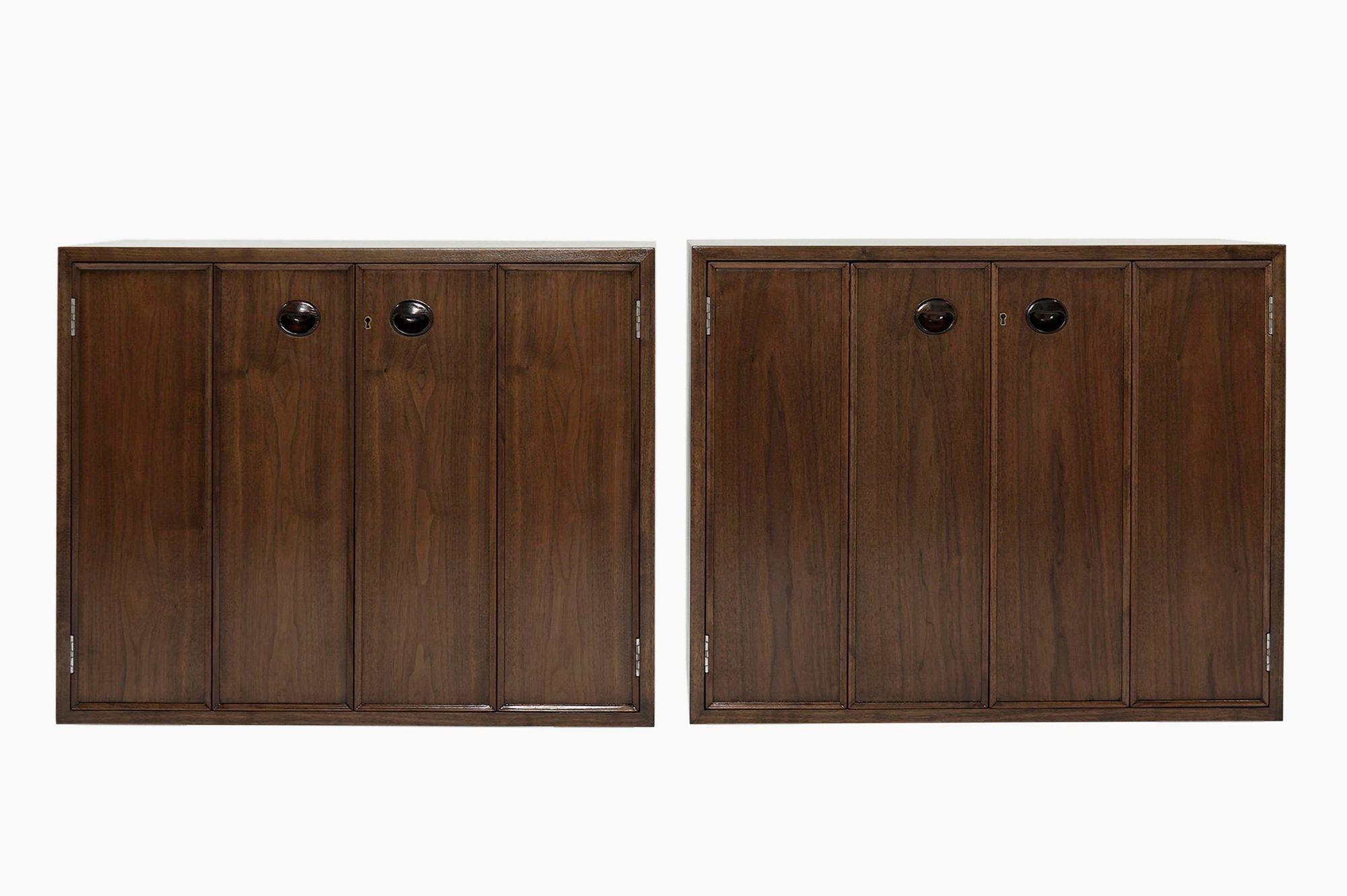 Floating Cabinets by Edward Wormley for Dunbar, C. 1950s For Sale 4