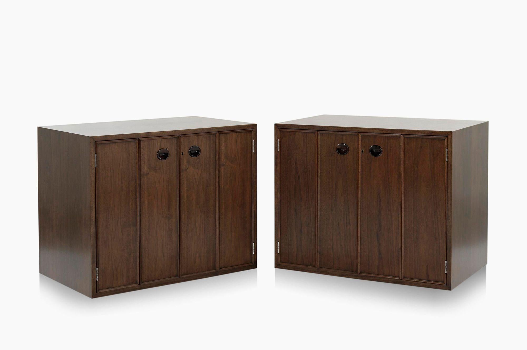 American Floating Cabinets by Edward Wormley for Dunbar, C. 1950s For Sale