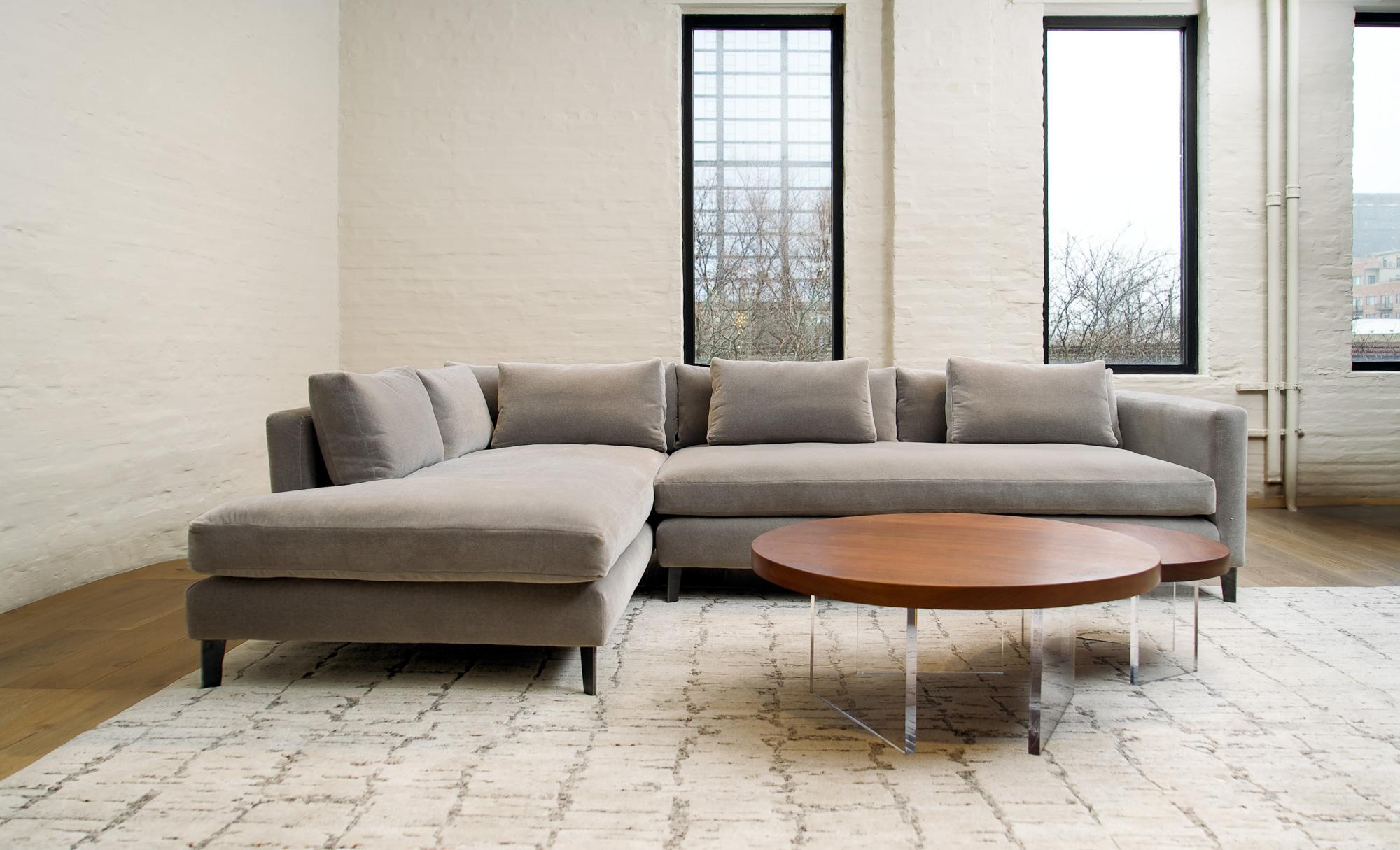 Floating Coffee Table Nesting Set in Black Walnut by Autonomous Furniture For Sale 1
