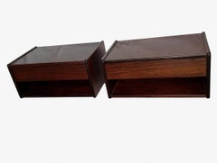 Floating Danish Mid century modern night stands, 1960's