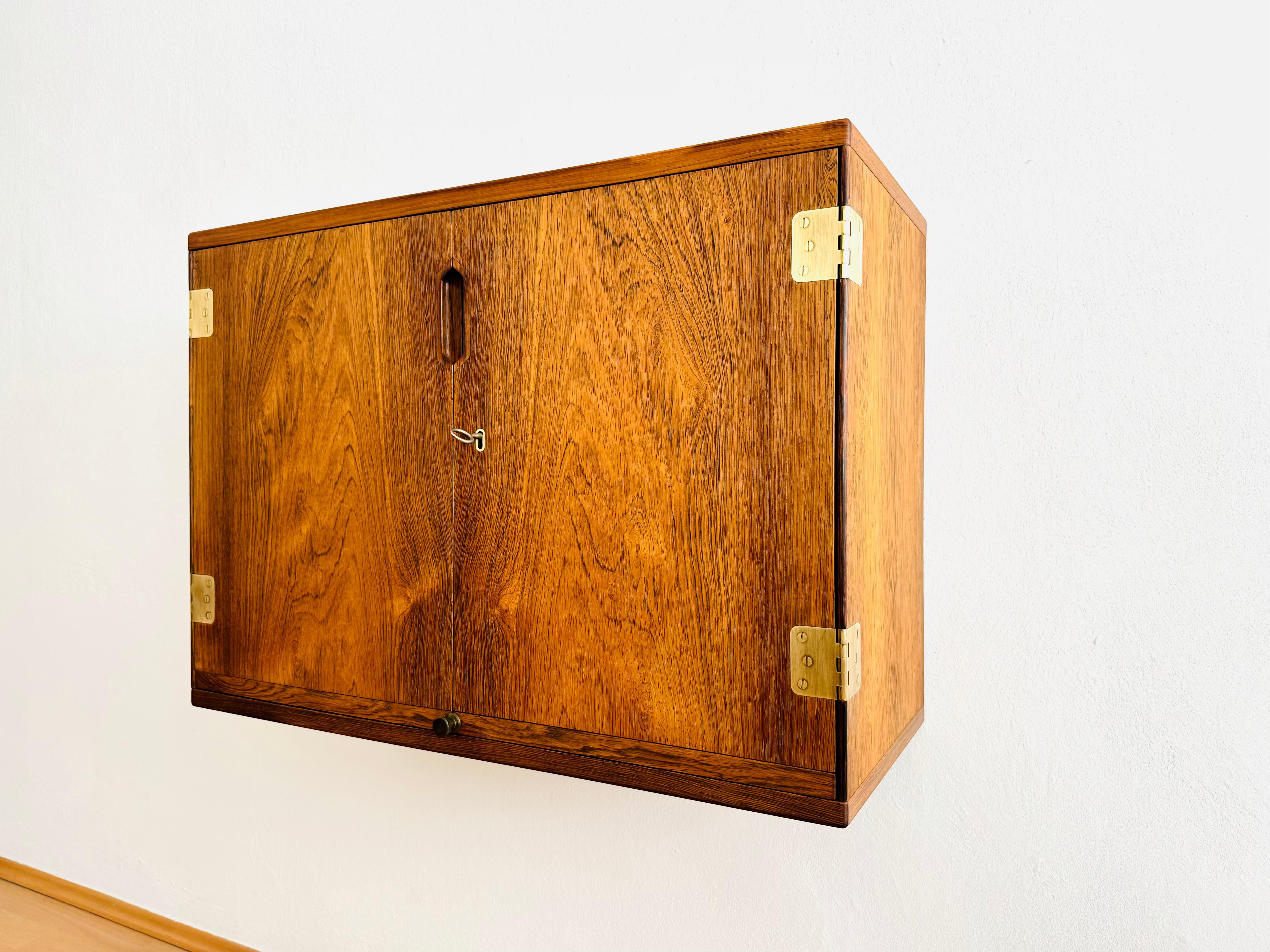 Floating Danish Wall Bar Cabinet by Svend Langkilde In Good Condition For Sale In München, DE