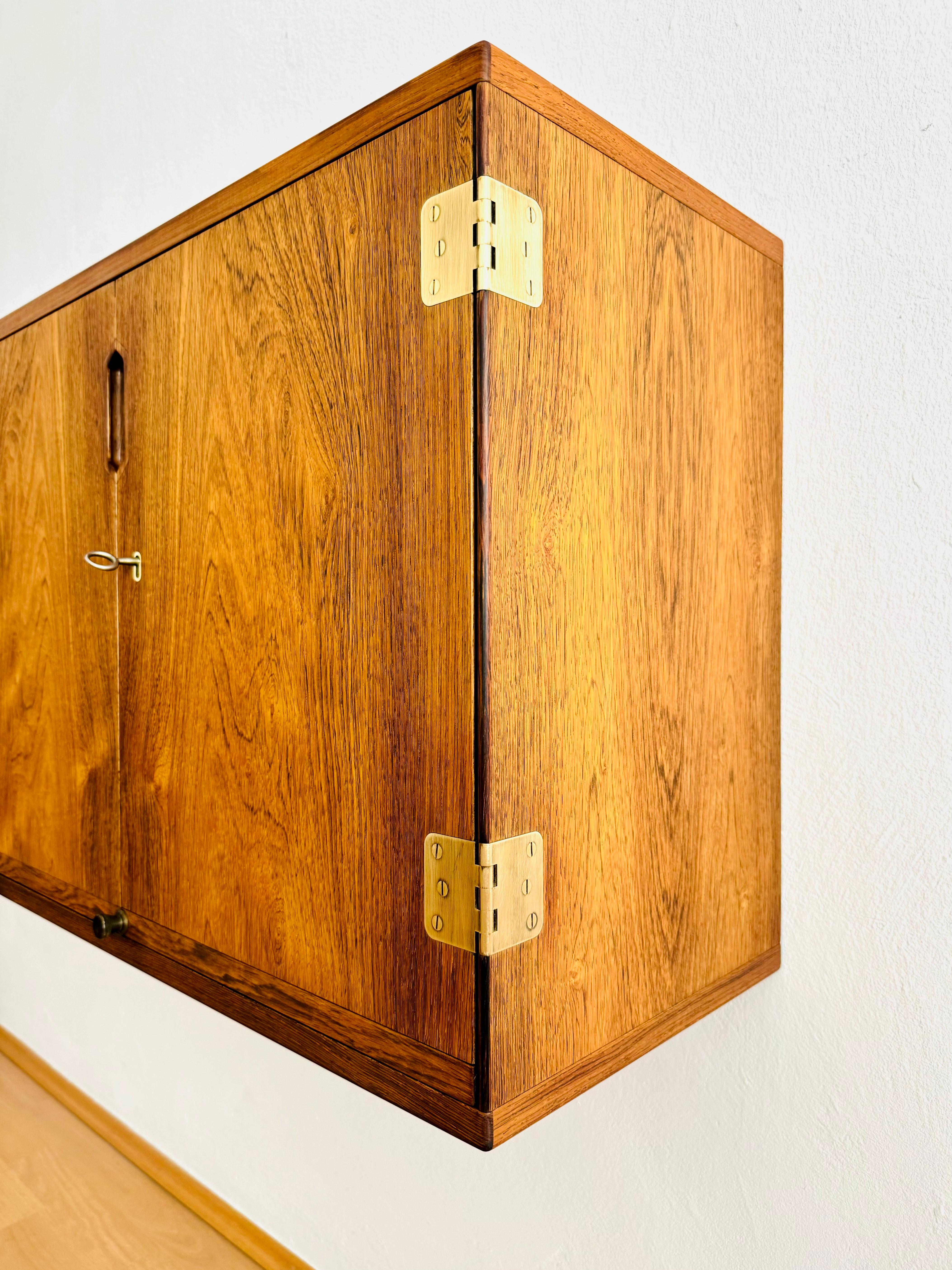 Floating Danish Wall Bar Cabinet by Svend Langkilde 1