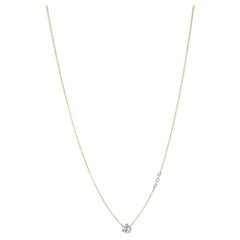Floating Diamond Necklace "Firefly Solo" by Willow Diamonds