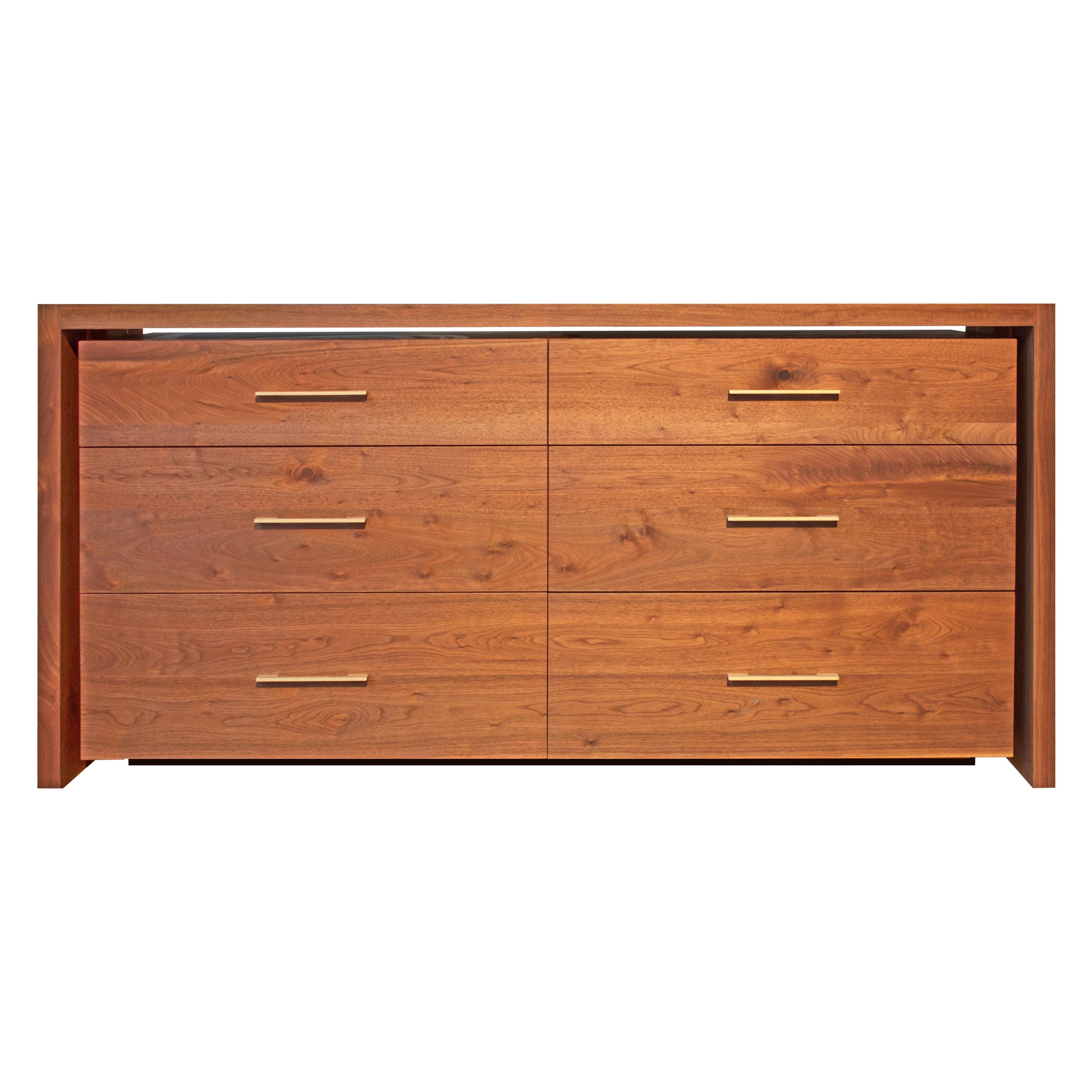 Solid Walnut Dresser by Gerald McCabe at 1stDibs