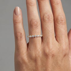 Floating Eternity Band 14K (or 18k upon request) Yellow Gold Diamond Ring
