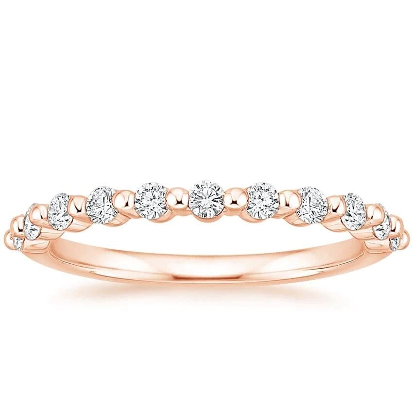 For Sale:  Floating Eternity Band 14K Gold Diamond Ring 3