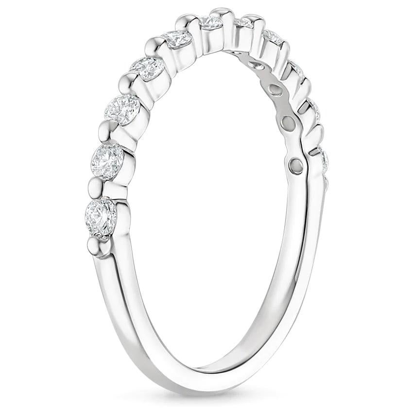 For Sale:  Floating Eternity Band 14K Gold Diamond Ring 4