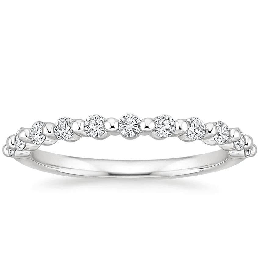 For Sale:  Floating Eternity Band 14K Gold Diamond Ring 5