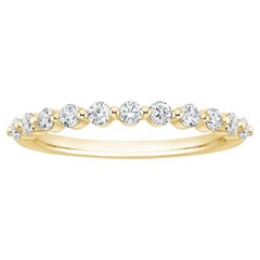 Floating Eternity Band 14K Gold Diamond Ring