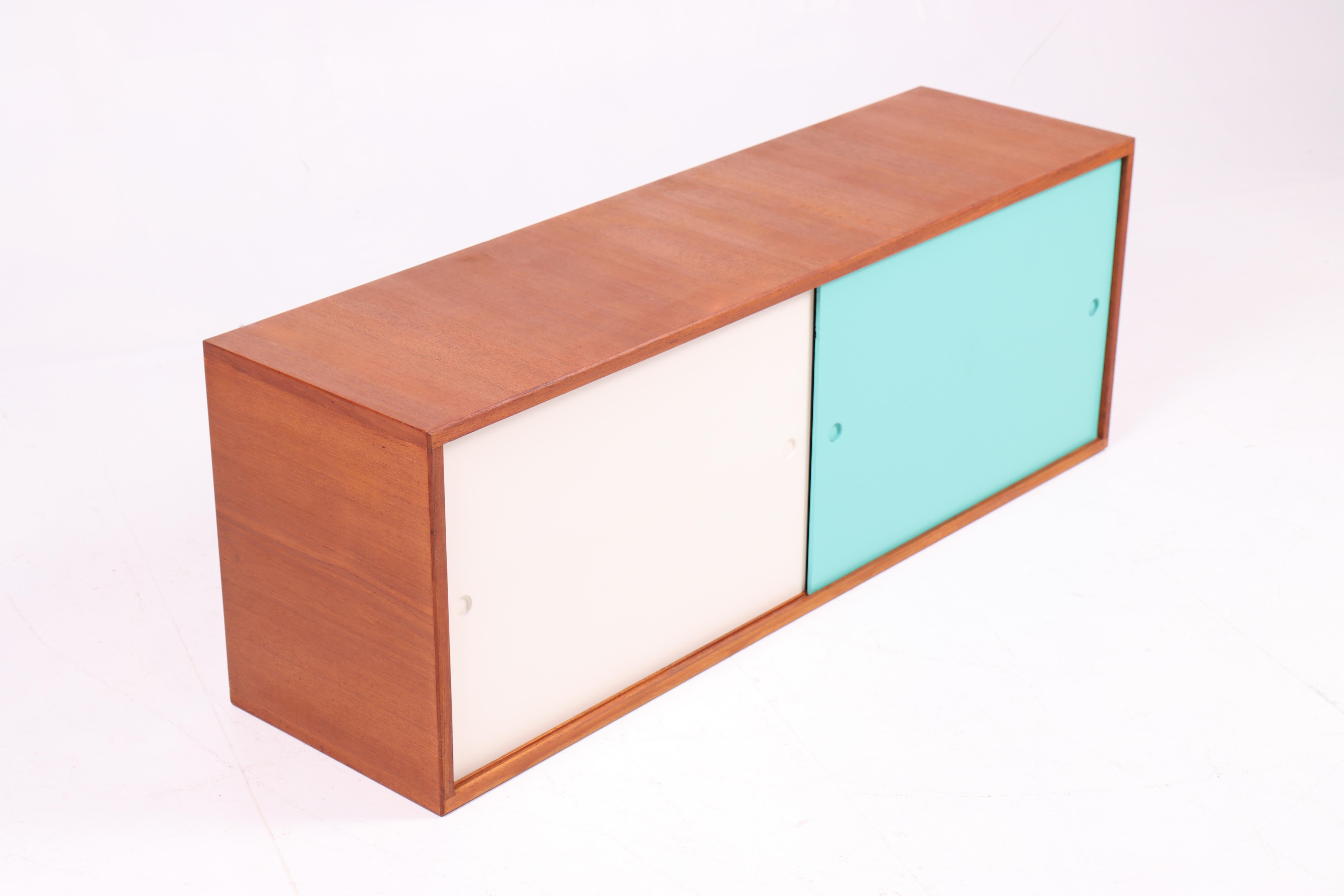 Credenza galleggiante in teak di Heinrich Roepstorff, Made in Denmark In condizioni buone in vendita a Lejre, DK