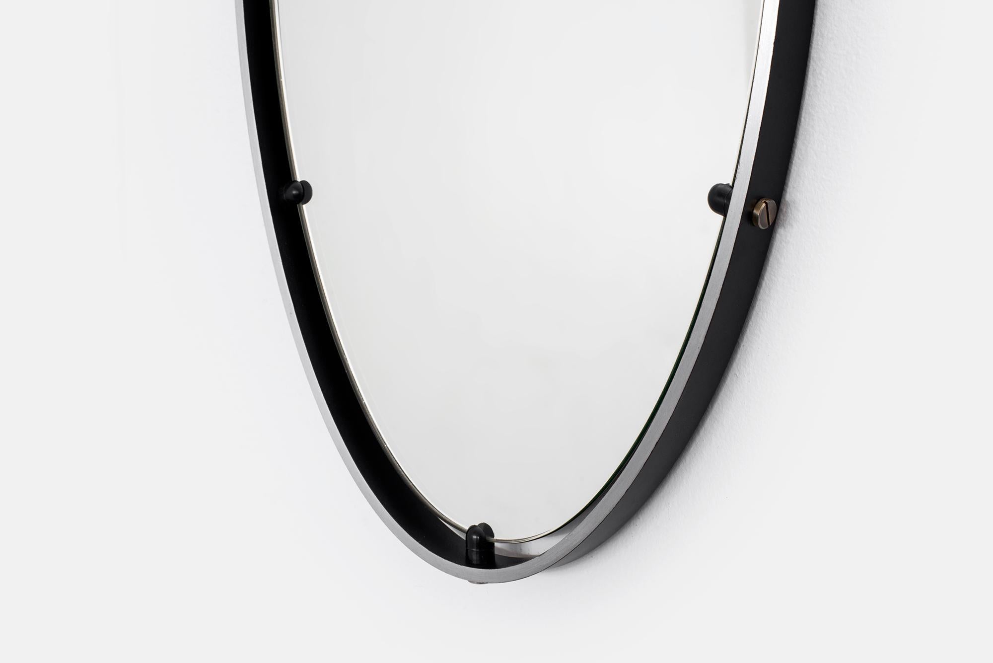 Mid-20th Century Floating Italian Mirror with Rope
