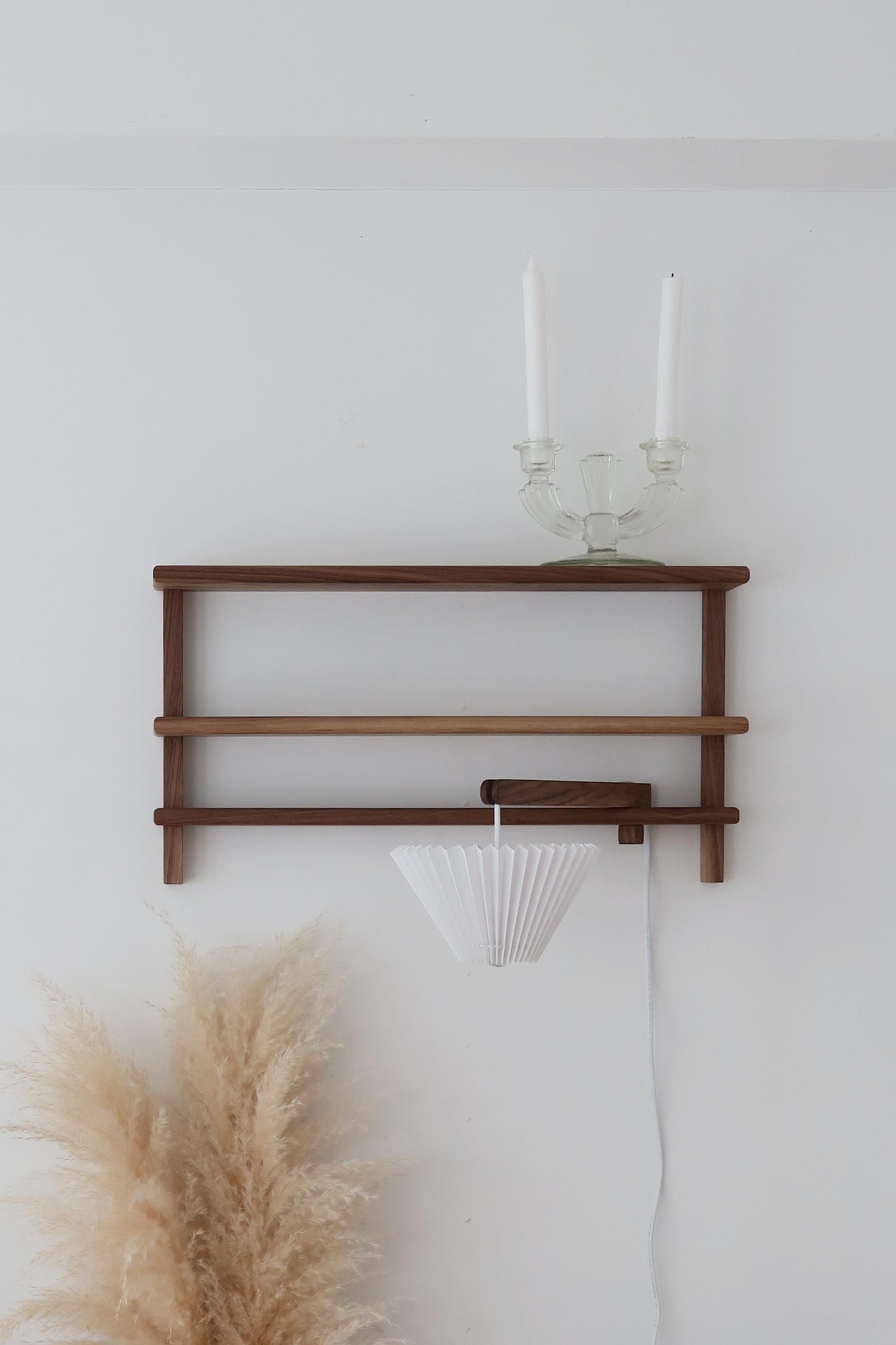 Wood Floating Lamp and Shelf  Type-2 by Lee Hojun For Sale