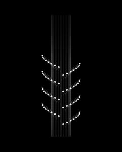 Floating Lights Model A.16.01.E64 Lightweight Chandelier Vantot Netherlands