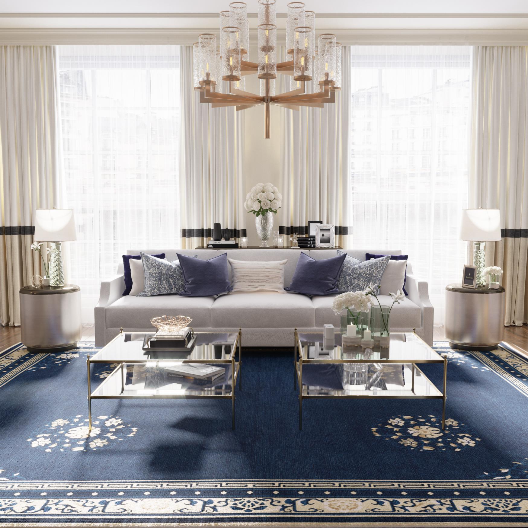 The Chinoiserie collection is inspired by ancient graphics and illustrations of Chinese origin, adapted to fuse seamlessly with a contemporary interior and is made up of Fine works of art handcrafted from exquisite silk yarns. The Floating Lotus rug