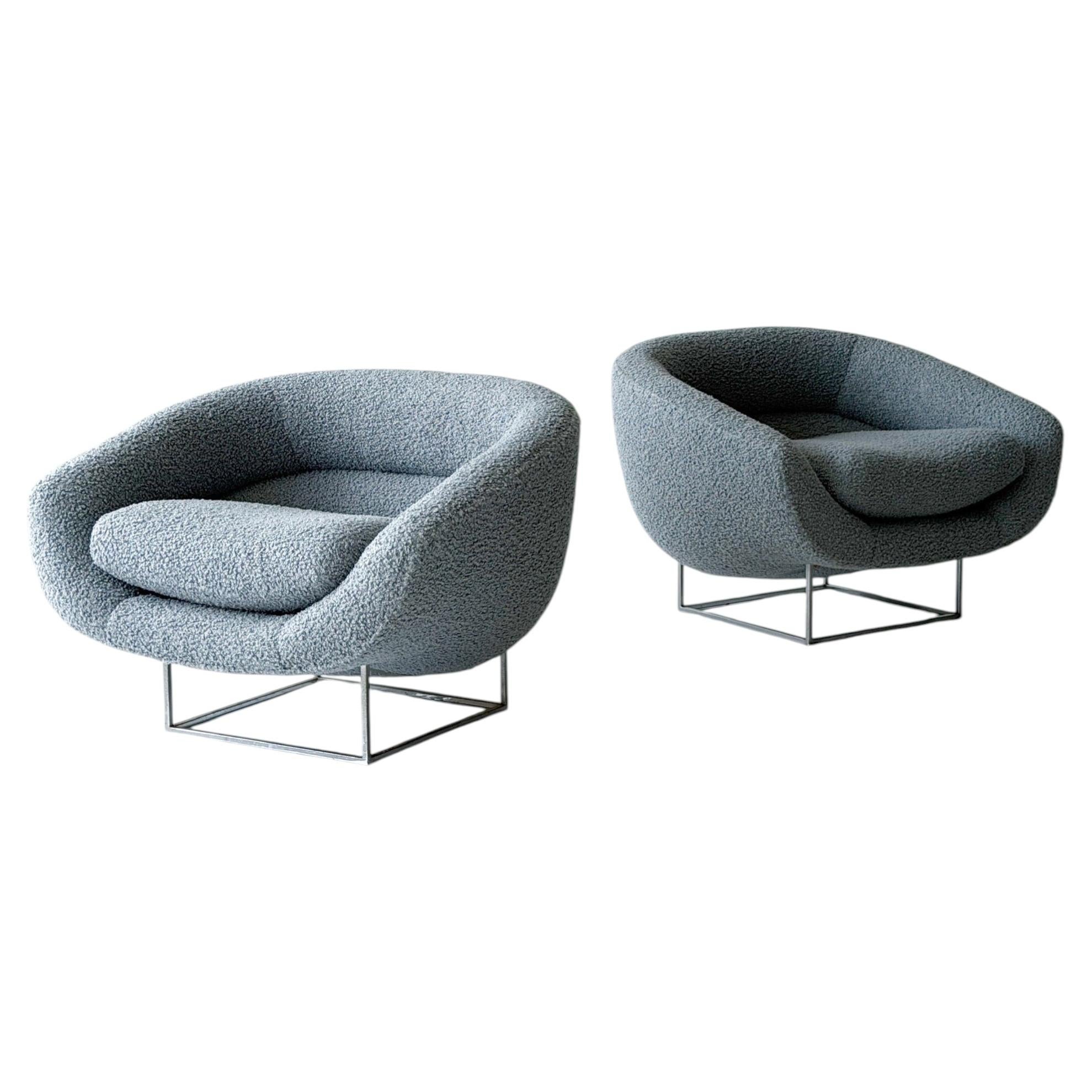 Floating Lounge Chairs by Milo Baughman for Thayer Coggin For Sale