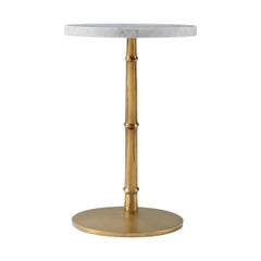 Floating Marble Top Accent Table