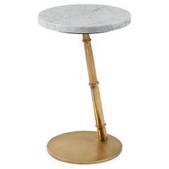 Floating Marble Top Accent Table
