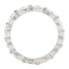 Floating Marquise Diamond Eternity Band 14K White Gold; 1.40 Ctw