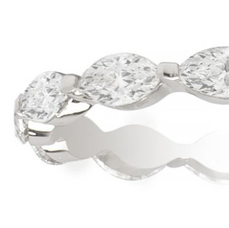 floating marquise diamond ring