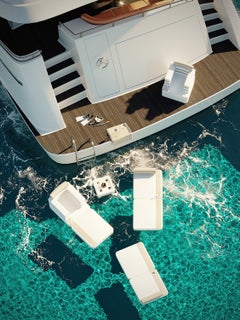 Floating Mattress Sun Lounger White/ Taupe, Fascínio