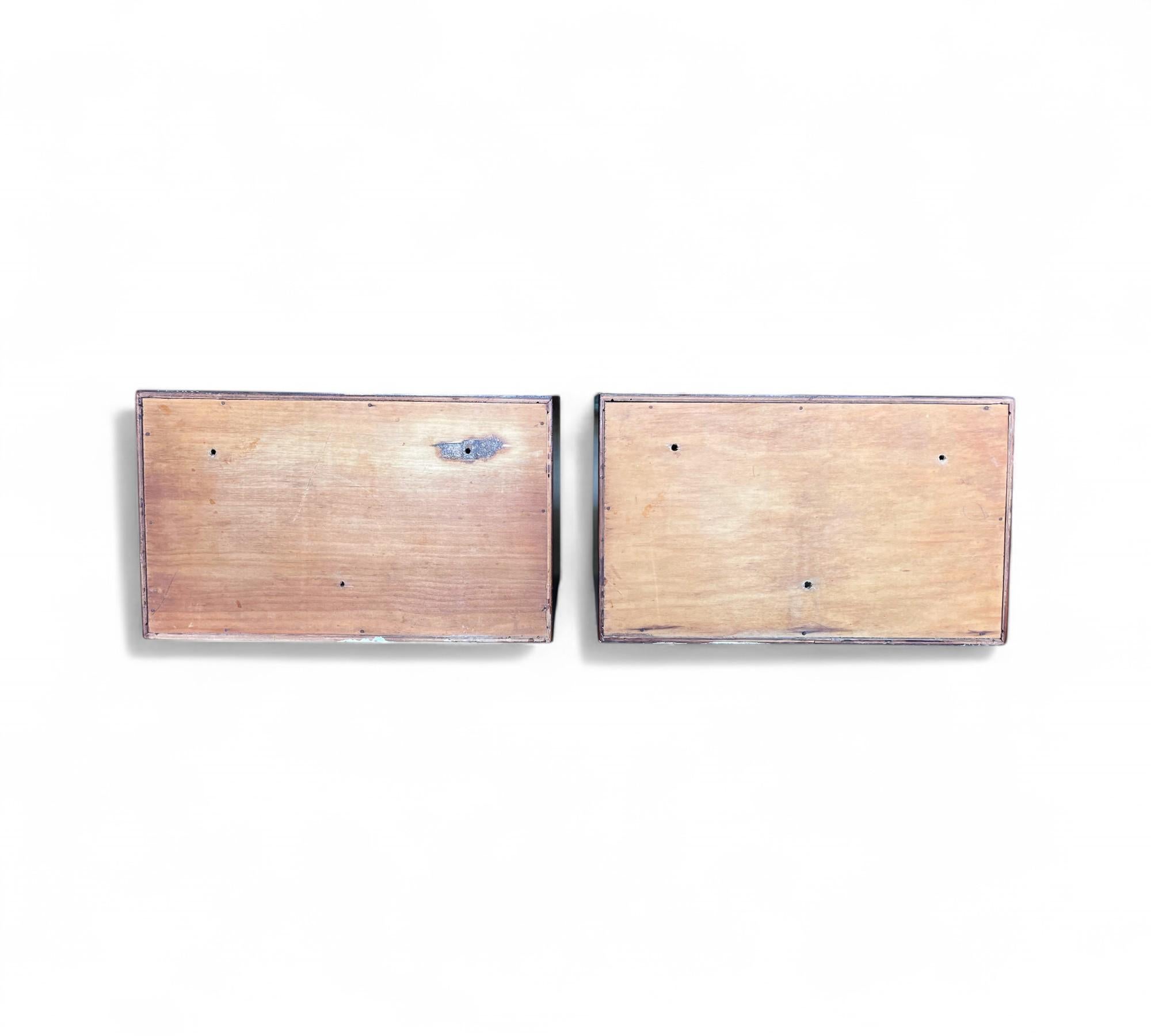 Comodini galleggianti con cassetto in legno duro, Sconosciuto, anni '60 - Lotto 829 in vendita 7