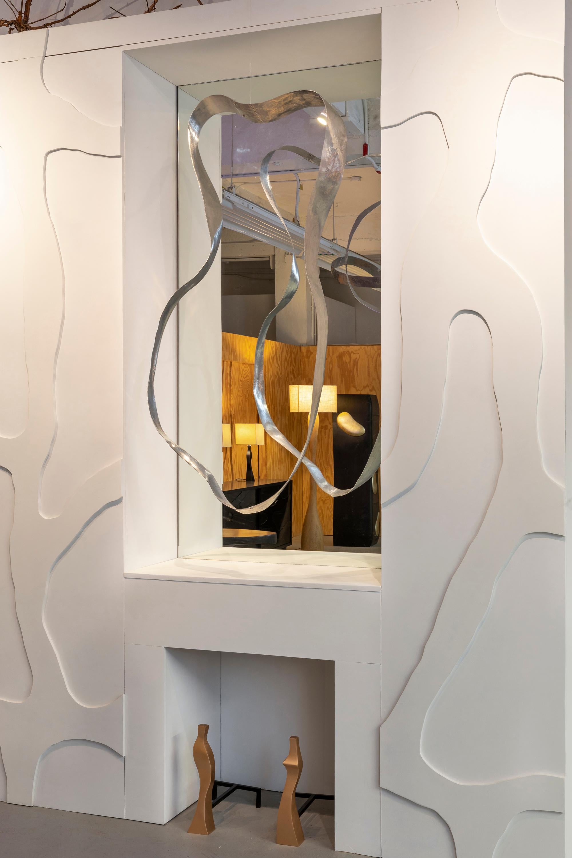 French Floating sculpture mirror frame For Sale