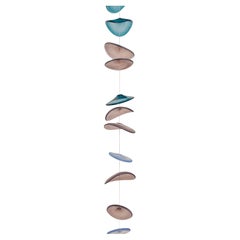 OMBRES FLOTTANTES. Disques en verre artisanal soufflé à la bouche. Fabriqué à Barcelone